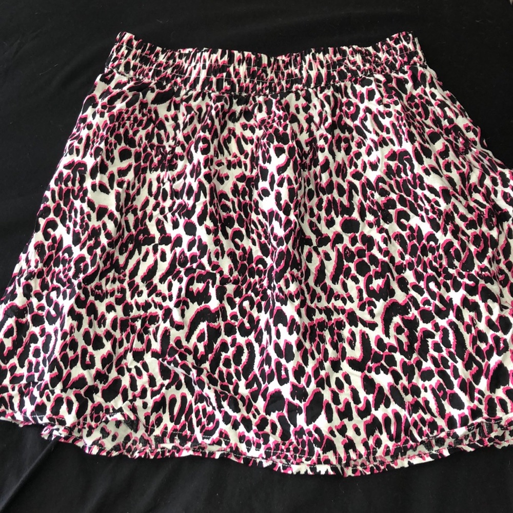 Hot pink leopard skirt